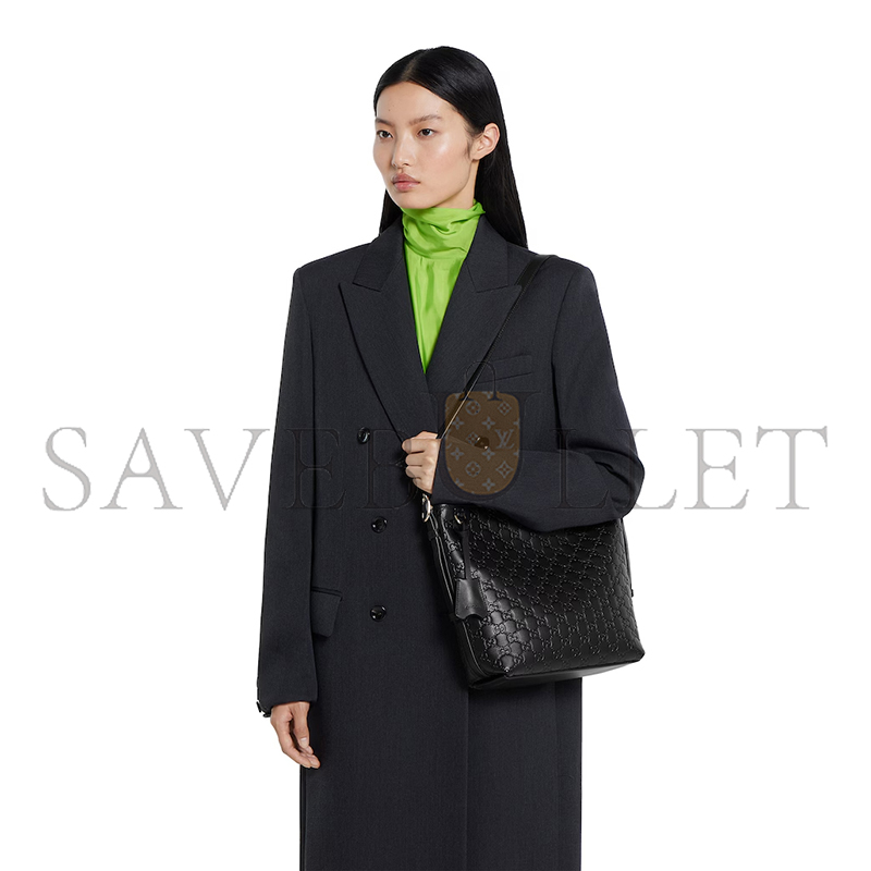 GUCCI GG EMBLEM MINI SHOULDER BAG 848881 (26*24*10cm)